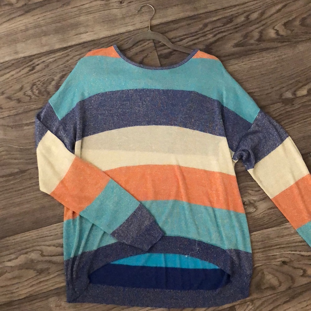 Light weight striped sweater